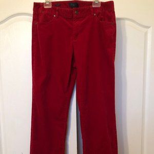Talbots Red Corduroy Pants